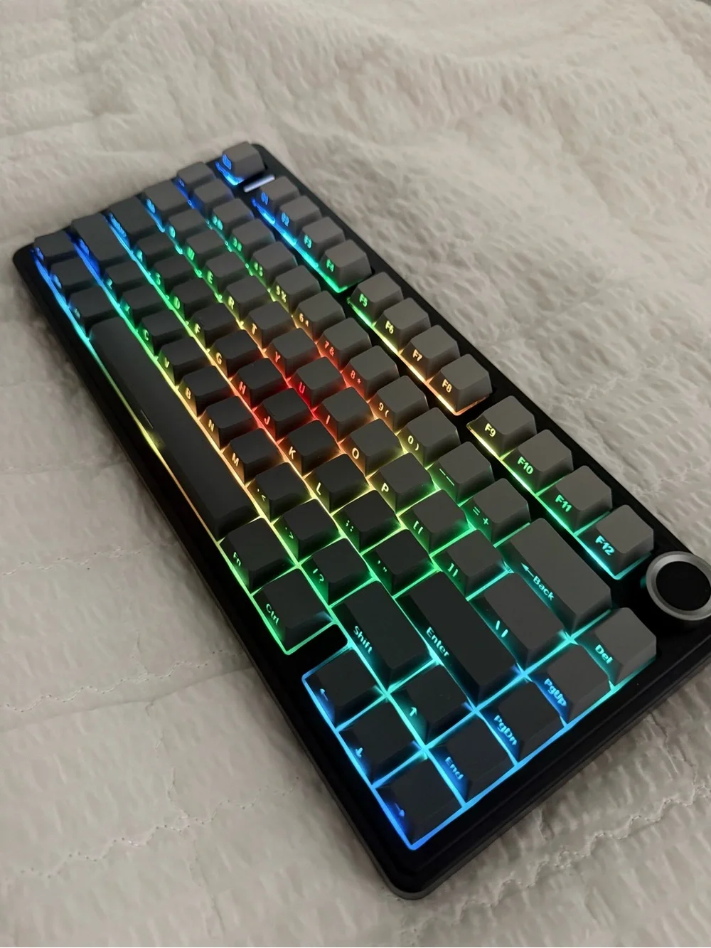 Aula F75 pro line White Wireless Keyboard – Creamy Sound, RGB Backlight